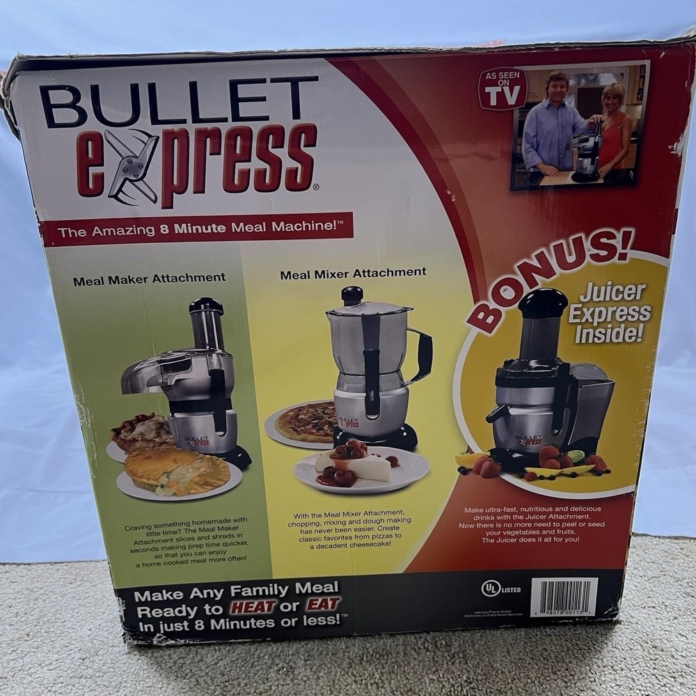 Bullet‎ Express 3-in-1 Mixer Meal Maker Juicer System Food Prep  Vintage Kitchen - Picture 2 of 9